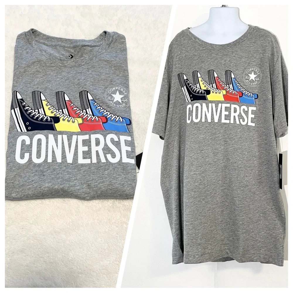 NWT Big Boy’s Converse Sneakers Graphic Short Sleeve T-Shirt